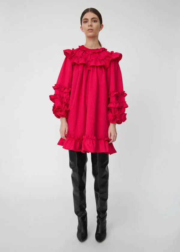 Stella Nova Mini Frill Dress - Wild Cherry | Dresses