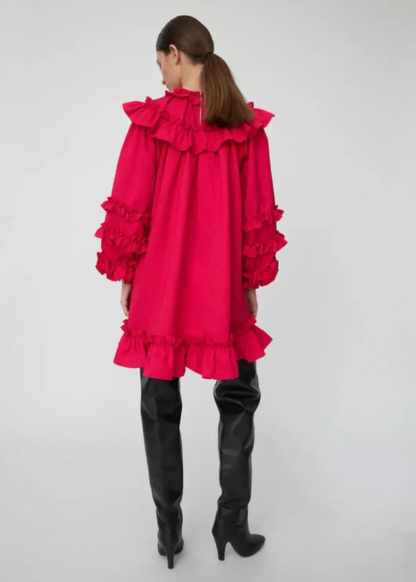 Stella Nova Mini Frill Dress - Wild Cherry | Dresses