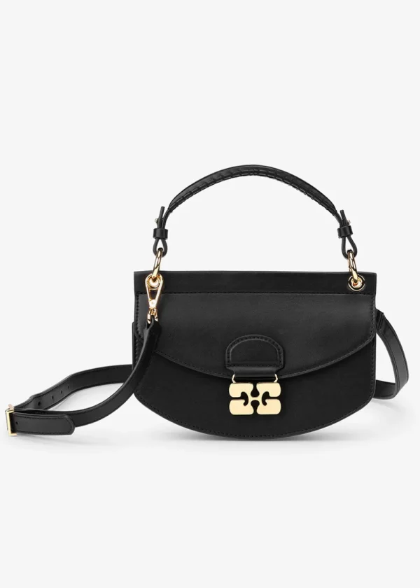 GANNI Mini Top Handle Apo-G Bag - Black | Bags