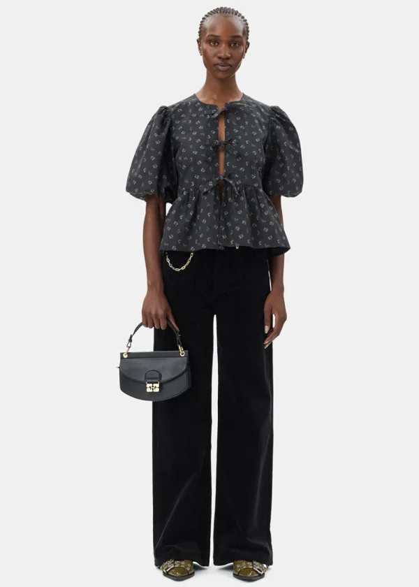 GANNI Mini Top Handle Apo-G Bag - Black | Bags
