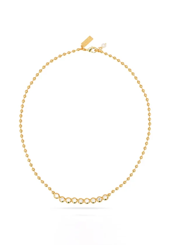 Talis Chains No 9 Cubic Zirconia Choker | Necklaces