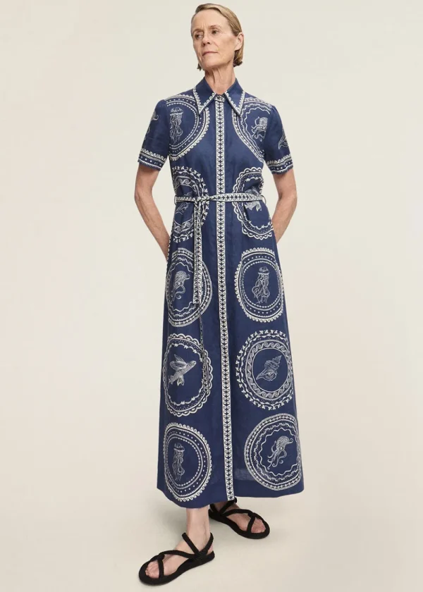 Alémais Oceane Linen Shirtdress | Dresses