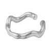 Orelia Organic Wave Ear Cuff - Silver | Earrings