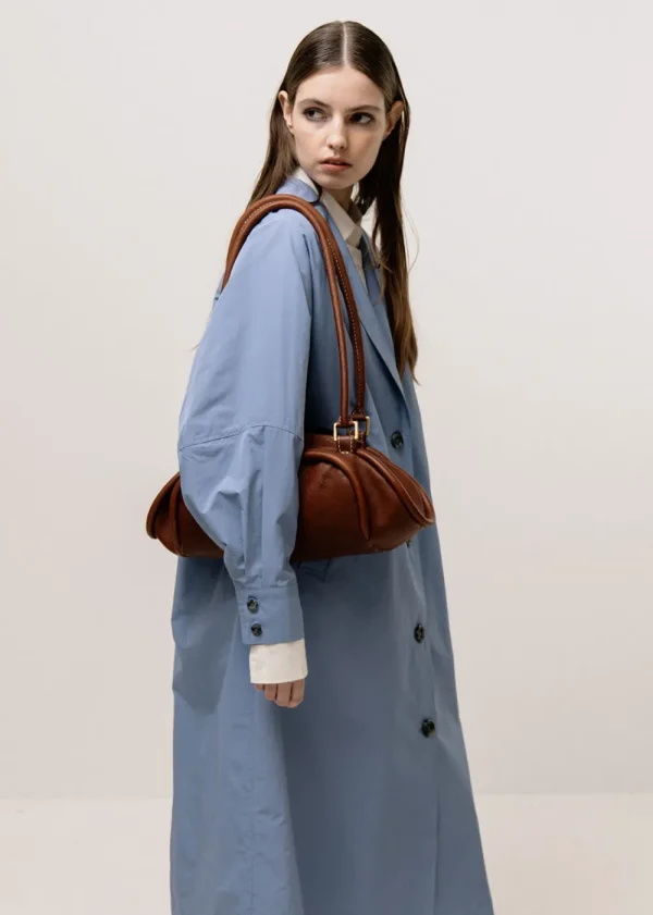 Emin and Paul Oversized Trench Coat - Sky | Coats & Jackets