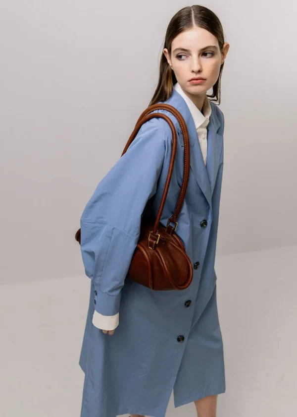 Emin and Paul Oversized Trench Coat - Sky | Coats & Jackets