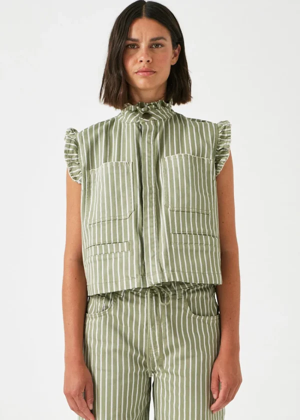 Seventy + Mochi Pablo Waistcoat - Vintage Moss | Coats & Jackets