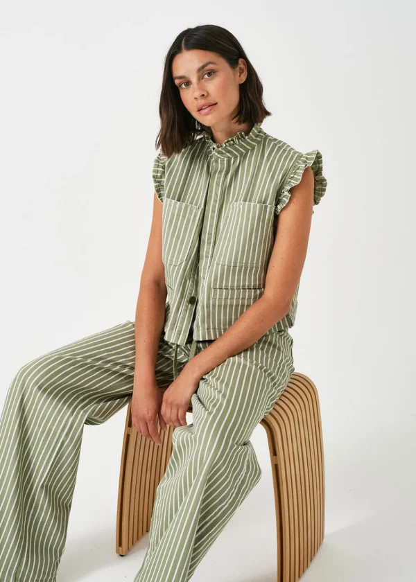 Seventy + Mochi Pablo Waistcoat - Vintage Moss | Coats & Jackets