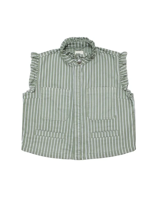 Seventy + Mochi Pablo Waistcoat - Vintage Moss | Coats & Jackets