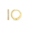 Orelia Pavé Mini Micro Hoop Earrings - Gold | Earrings