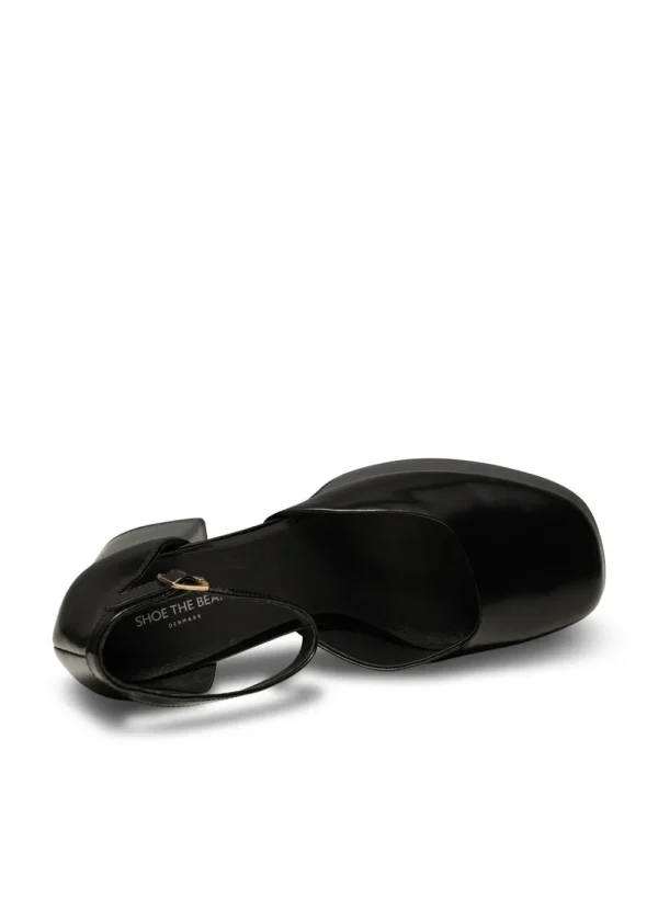 Shoe The Bear Priscilla Plateau Heel - Black High Shine | Shoes