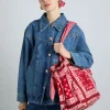 Damson Madder Quilted Tote Bag - Red Bandana | Bags