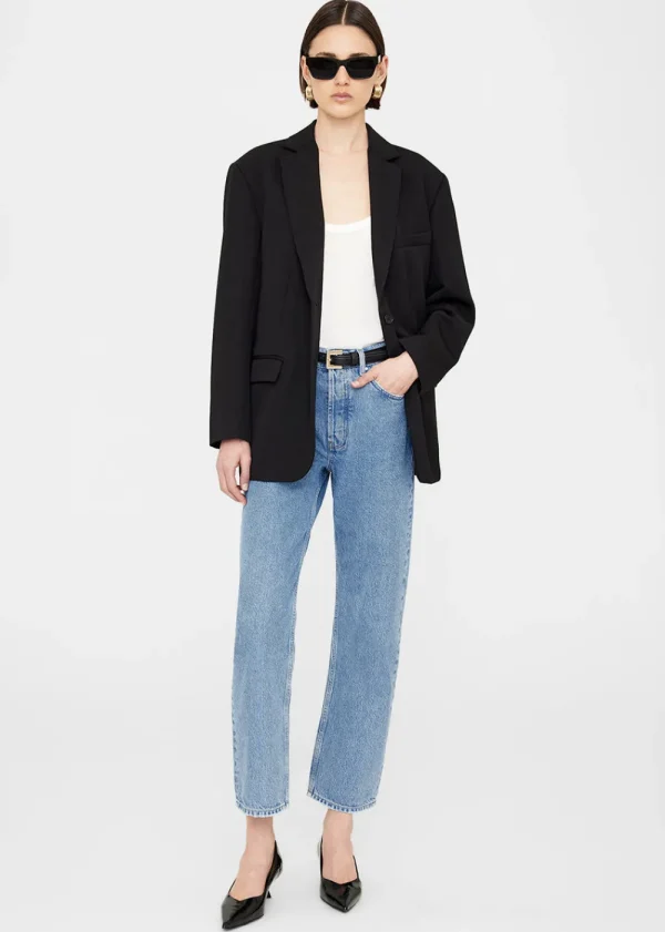 Anine Bing Quinn Blazer - Black | Blazers