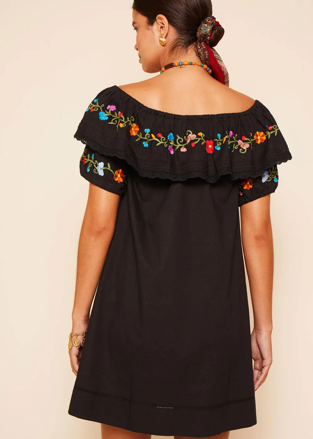 saige_dress__embroidery_b_1.webp Rixo Saige Dress - Embroidery Black | Dresses