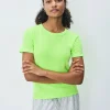 American Vintage Short Sleeve Sonoma Round Neck T-Shirt - Fluo Apple | Tops
