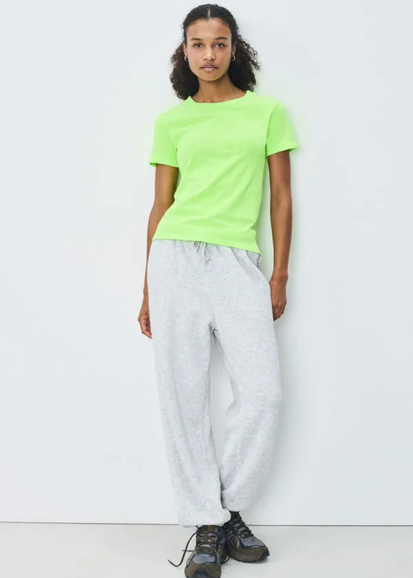 American Vintage Short Sleeve Sonoma Round Neck T-Shirt - Fluo Apple | Tops