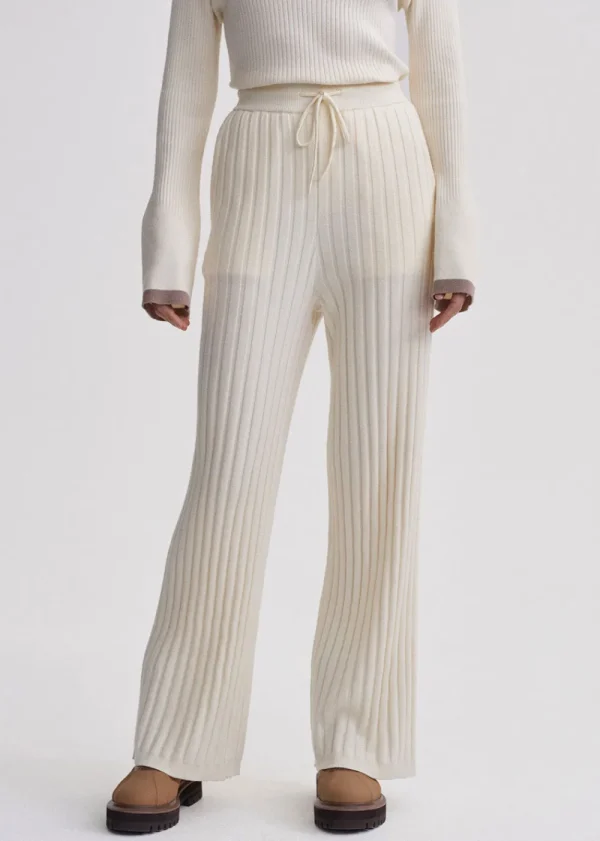 Varley Simeon Wide Rib Knit Trouser | Trousers