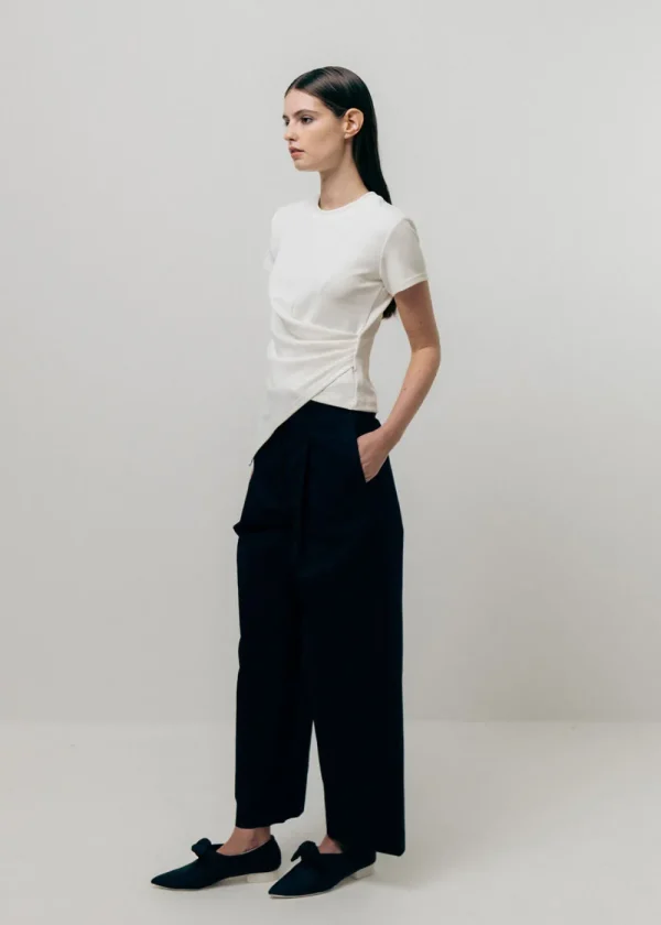Emin and Paul Single Dart Trousers - Black | Trousers