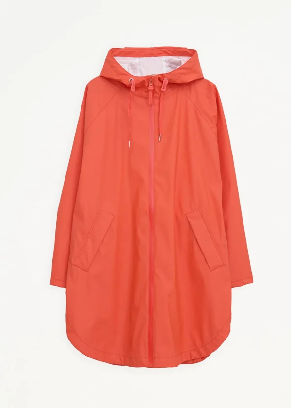 Tantä Sky Rain Jacket - Tangerine Tango | Coats & Jackets