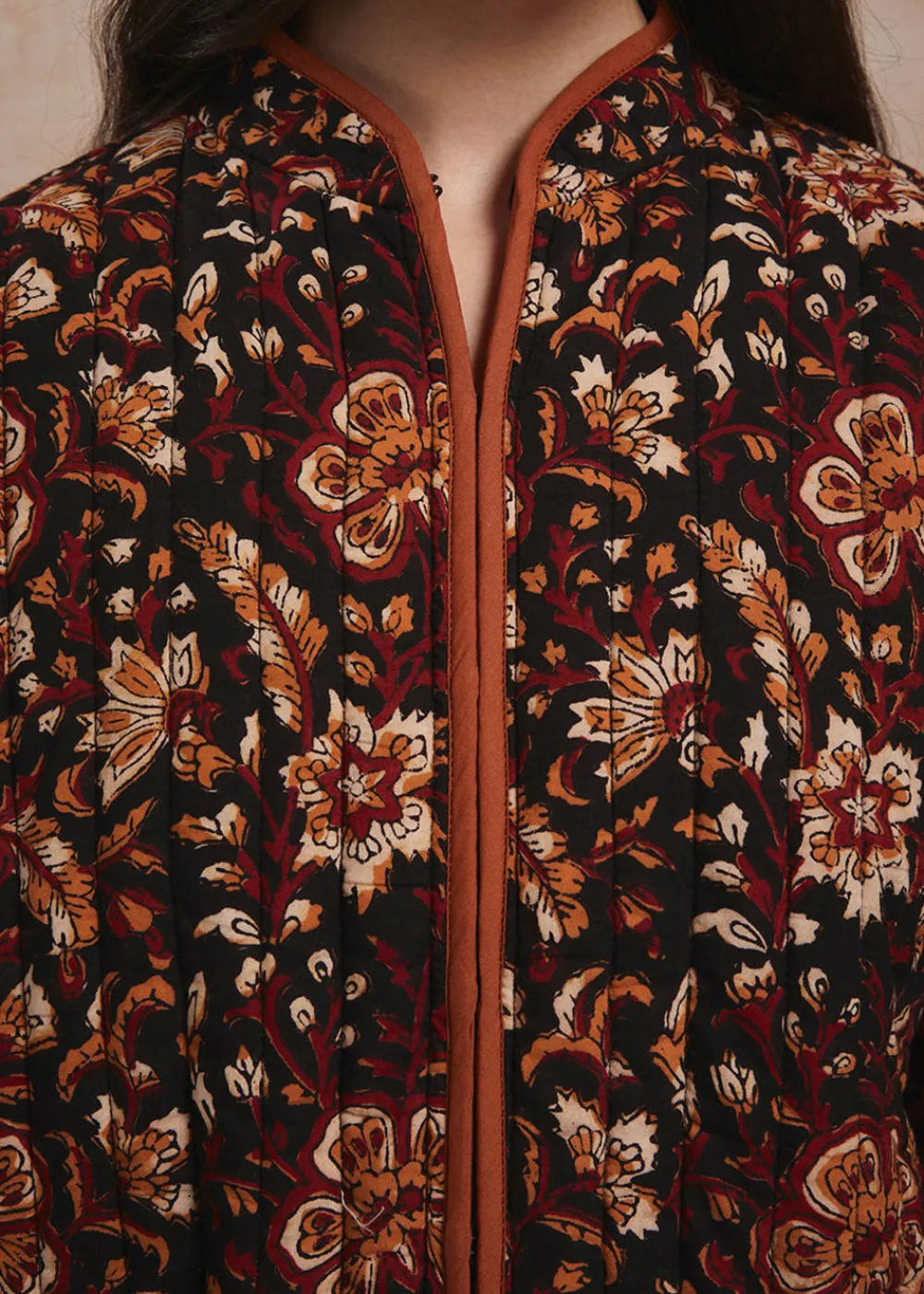tan_jaal_penny_jacket_4.webp Pink City Prints Tan Jaal Penny Jacket | Coats & Jackets