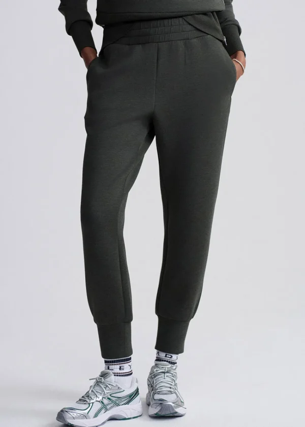 Varley The Slim Cuff Pant 27.5" - Olive Marl | Trousers