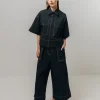 Emin and Paul Ultra Wide Leg Trousers - Black | Trousers