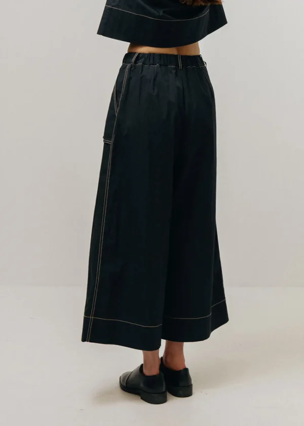 Emin and Paul Ultra Wide Leg Trousers - Black | Trousers