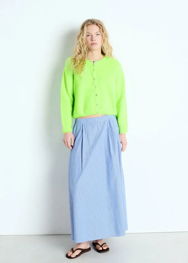 American Vintage Vitow Cardigan - Fluo Apple | Knitwear