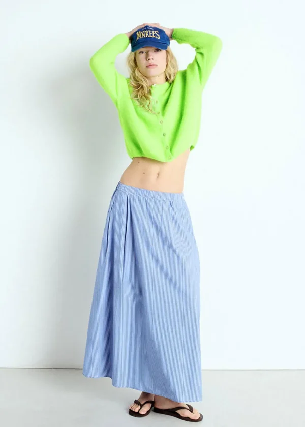 American Vintage Vitow Cardigan - Fluo Apple | Knitwear