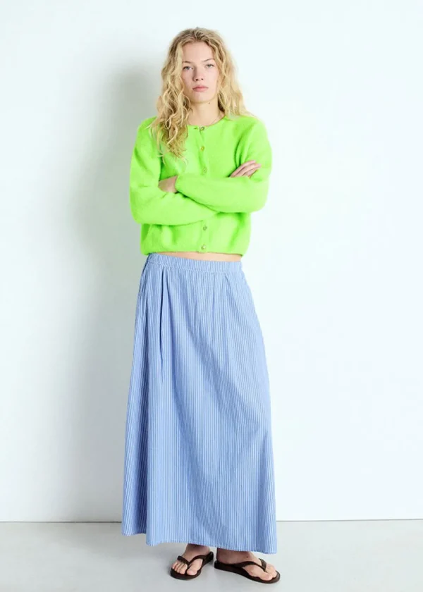 American Vintage Vitow Cardigan - Fluo Apple | Knitwear