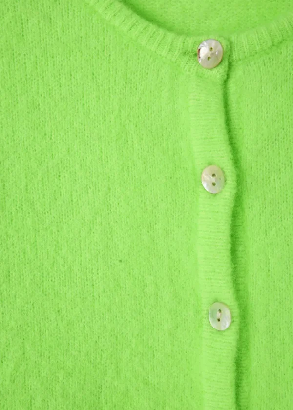 American Vintage Vitow Cardigan - Fluo Apple | Knitwear
