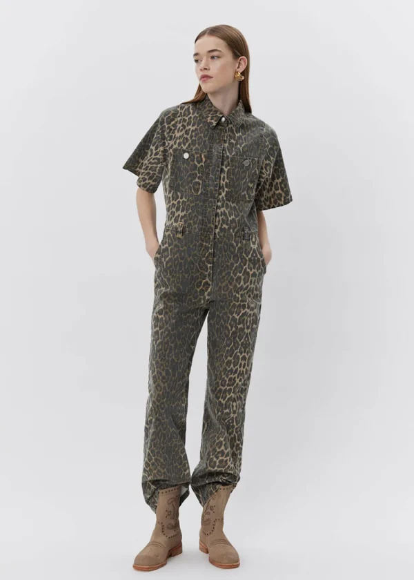 Sofie Schnoor Wilmasw Jumpsuit - Light Brown Leopard | Jumpsuits
