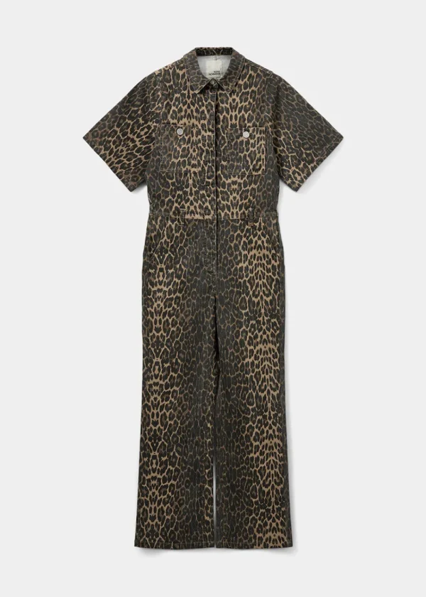 Sofie Schnoor Wilmasw Jumpsuit - Light Brown Leopard | Jumpsuits